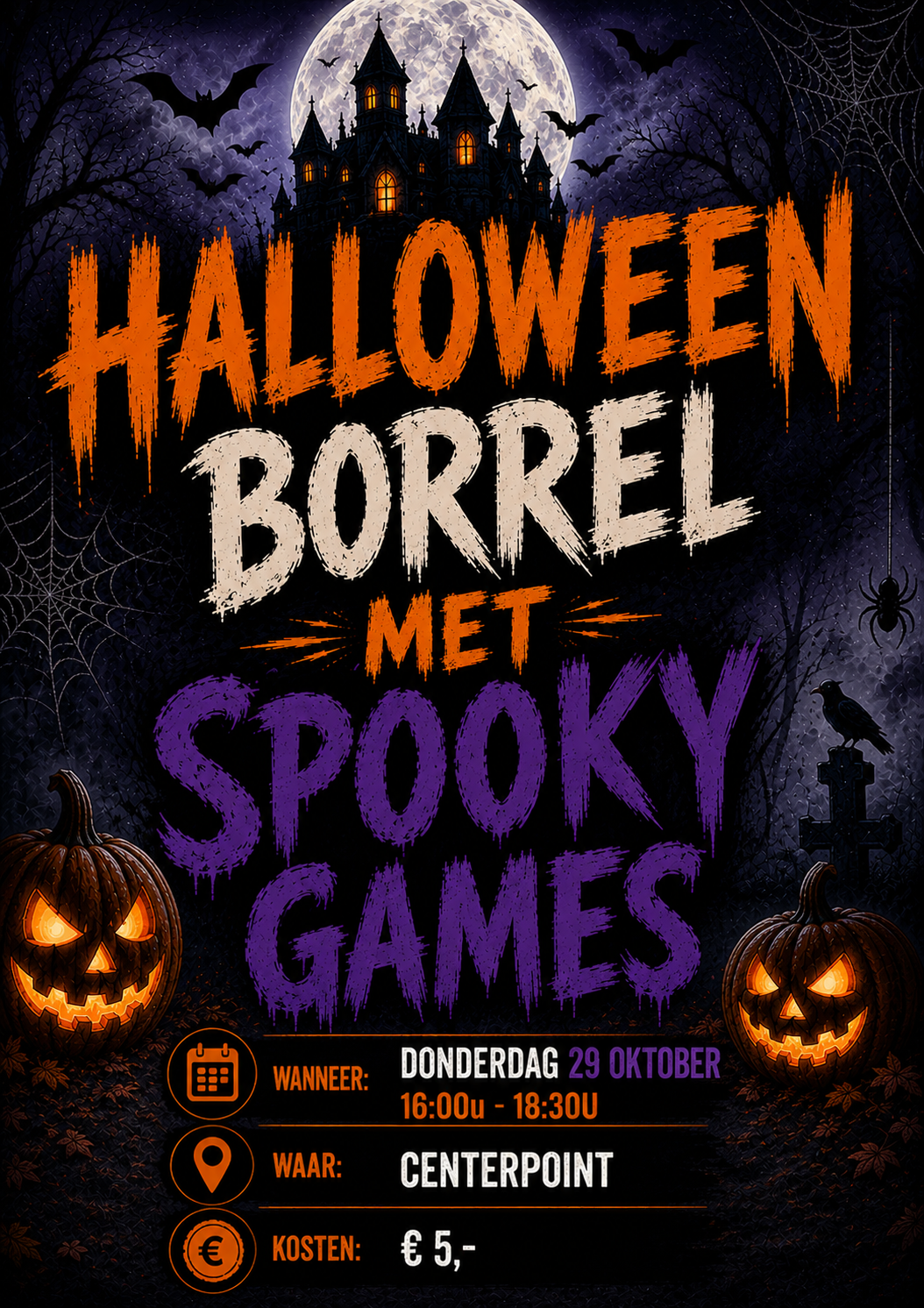 Halloween borrel Centre Point Den Haag