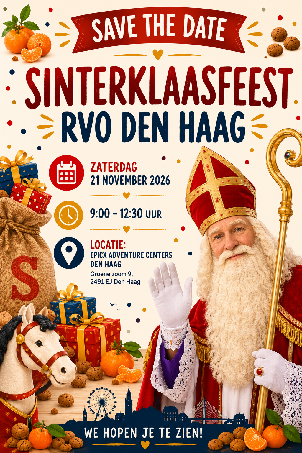 Save the date Sinterklaas